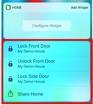 Screen shot of the 3D Touch activation
