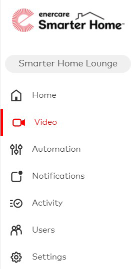 Enercare Smarter Home Video Menu